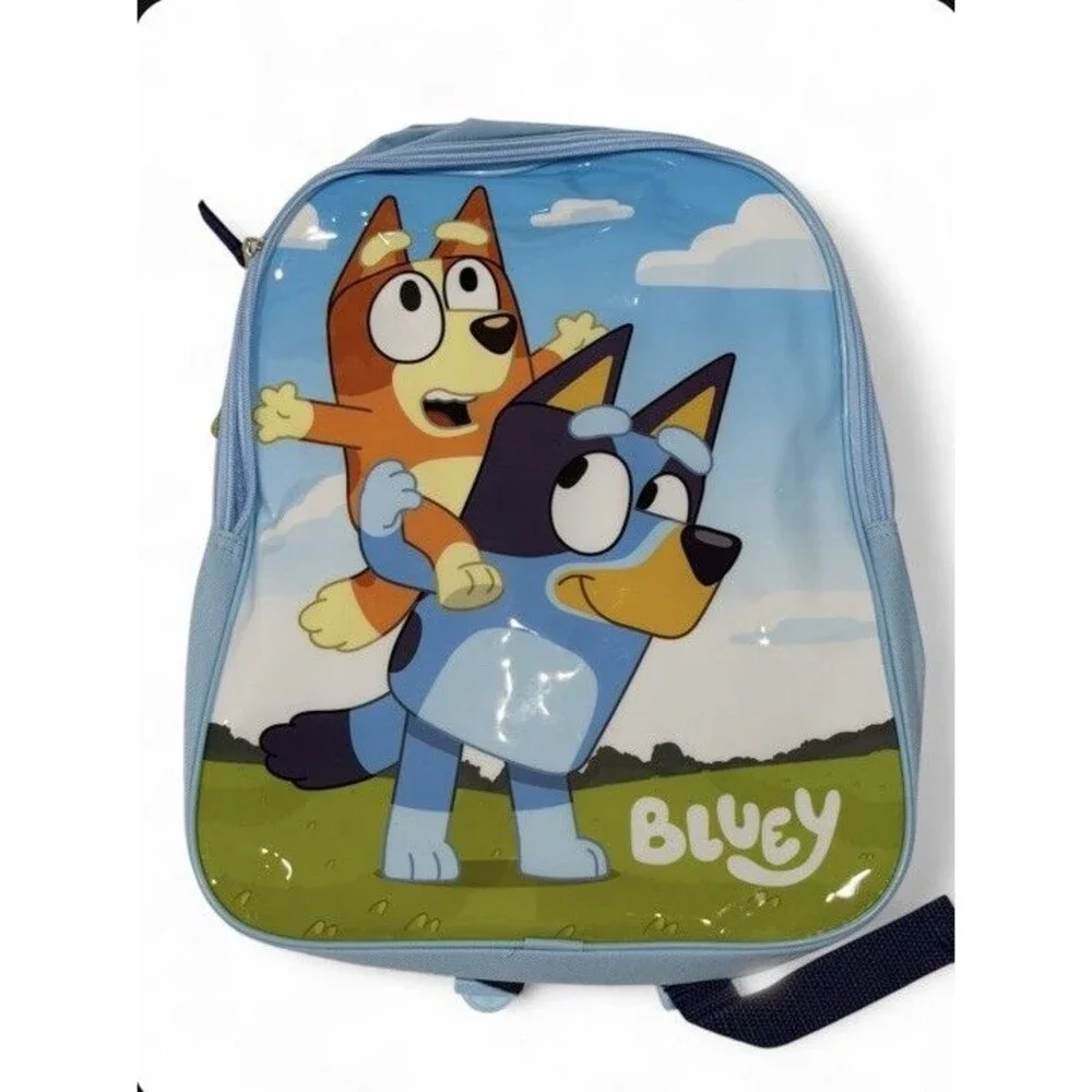 NWT Large Backpack - Bluey - Play w/Bingo Blue/Orange 16